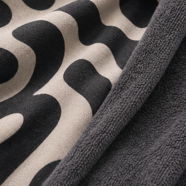 Samudra Towel Kimono — Night Current